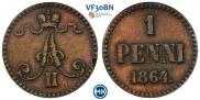 1 пенни 1864 года