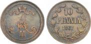 10 пенни 1867 года