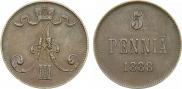 5 pennia 1888 year