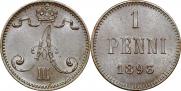 1 penni 1893 year