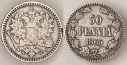 50 пенни 1865 года
