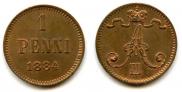 1 penni 1884 year