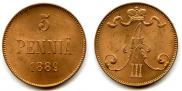 5 pennia 1889 year