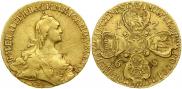 10 roubles 1768 year