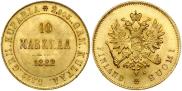 10 markkaa 1882 year