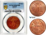 10 pennia 1867 year