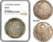1 рубль 1734 года