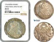 1 рубль 1734 года