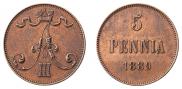 5 пенни 1889 года