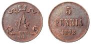 5 pennia 1892 year