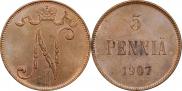 5 pennia 1907 year