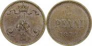 1 пенни 1874 года