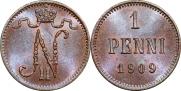 1 пенни 1909 года