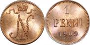 1 пенни 1909 года