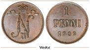 1 penni 1909 year