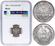 50 pennia 1891 year