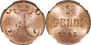1 penni 1893 year