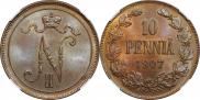 10 pennia 1907 year