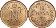 10 pennia 1911 year
