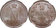 10 pennia 1911 year