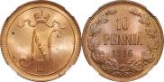 10 pennia 1916 year