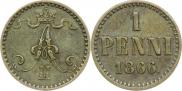 1 penni 1866 year