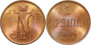 1 penni 1906 year