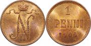 1 penni 1906 year