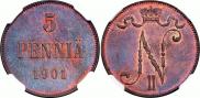 5 пенни 1901 года