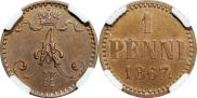 1 penni 1867 year