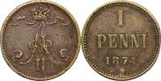 1 penni 1874 year