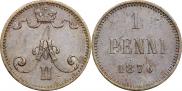 1 penni 1876 year