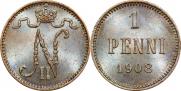 1 пенни 1908 года