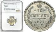 15 копеек 1908 года