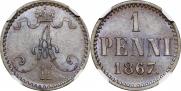 1 пенни 1867 года