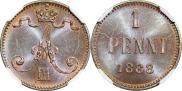 1 пенни 1888 года