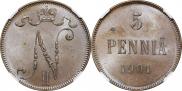 5 pennia 1901 year