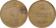 5 pennia 1908 year