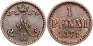 1 penni 1871 year