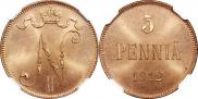 5 pennia 1912 year
