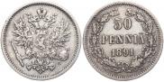 50 pennia 1891 year