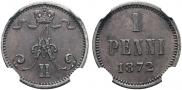 1 пенни 1872 года