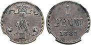 1 penni 1881 year