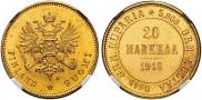 20 markkaa 1910 year
