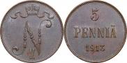 5 pennia 1913 year