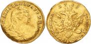 Монета 1 червонец 1739 года, , Золото
