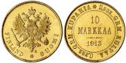 Монета 10 markkaa 1904 года, , Gold