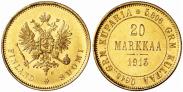 Монета 20 markkaa 1904 года, , Gold