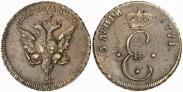 Монета Para - 3 dengas 1771 года, Large eagle, Bronze