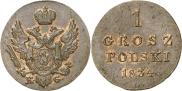 Монета 1 грош 1832 года, , Медь